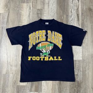 Vintage 90s Notre Dame Football Tee Shirt